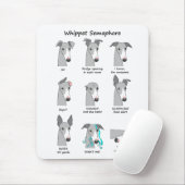 Whippet Semaphor Mousepad (Mit Mouse)