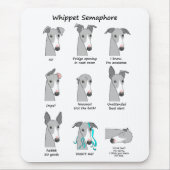 Whippet Semaphor Mousepad (Vorne)