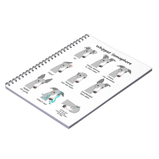 Whippet Semaphor Notizblock (Linke Seite)