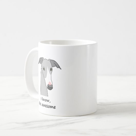 Whippet Semaphore Coffee Tasse #1 (Vorderseite Links)