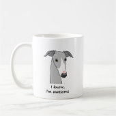 Whippet Semaphore Coffee Tasse #1 (Links)
