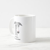 Whippet Semaphore Coffee Tasse - #2 (Vorderseite Links)