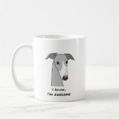 Whippet Semaphore Coffee Tasse - #2 (Links)