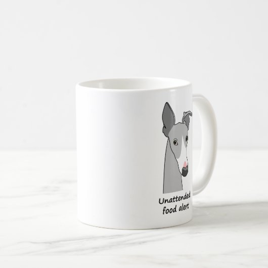 Whippet Semaphore Coffee Tasse #2 (VorderseiteRechts)