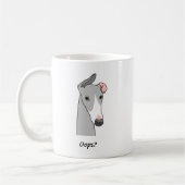 Whippet Semaphore Coffee Tasse #2 (Links)