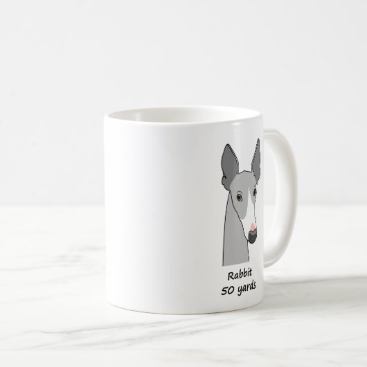 Whippet Semaphore Coffee Tasse #3 (VorderseiteRechts)