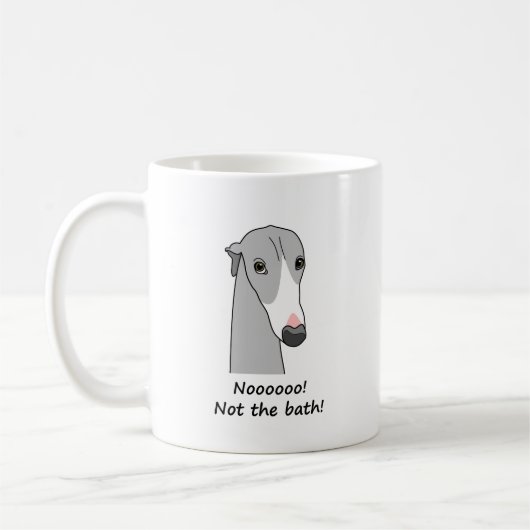 Whippet Semaphore Coffee Tasse #3 (Links)