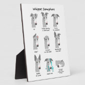 Whippet Semaphore Fotoplatte (Seite)
