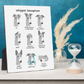 Whippet Semaphore Fotoplatte (Seite)