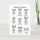 Whippet Semaphore Karte (Vorderseite)