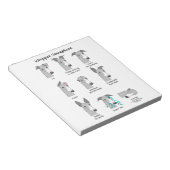 Whippet Semaphore Notizblock (angewinkelt)