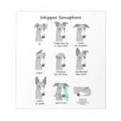 Whippet Semaphore Notizblock (Vorderseite)
