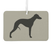 Whippet Silhouette Autolufterfrischer (Rückseite)