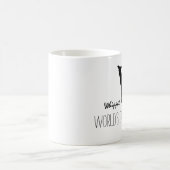 Whippet-Silhouette | Der größte Hund der Welt Kaffeetasse (Mittel)