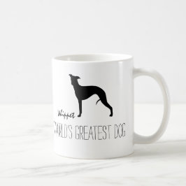 Whippet-Silhouette | Der größte Hund der Welt Kaffeetasse