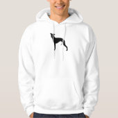 Whippet Silhouette Hoodie (Vorderseite)