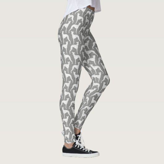 Whippet Silhouette-Muster Leggings (Rechts)