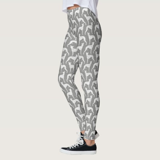 Whippet Silhouette-Muster Leggings (Links)