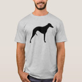 Whippet Silhouette T-Shirt (Vorderseite)