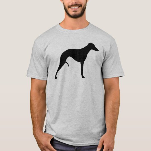 Whippet Silhouette T-Shirt (Vorderseite)
