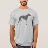Whippet Silhouette T-Shirt (Vorderseite)