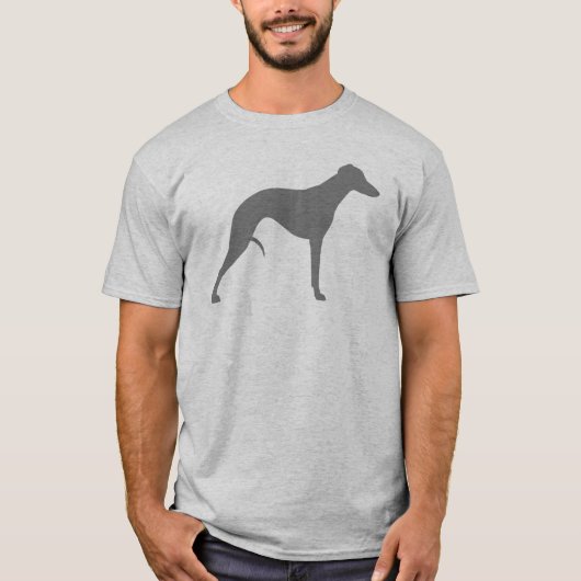 Whippet Silhouette T-Shirt (Vorderseite)