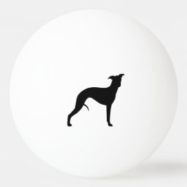 Whippet Silhouette Tischtennisball