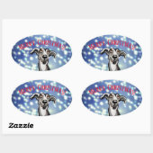 Whippet Sternennacht, Frohe Weihnachten Ovaler Aufkleber (Blatt)