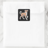 Whippet Sticker (Tasche)