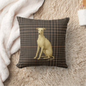 Whippet tartan / plaid / tweed cushion kissen (Decke)