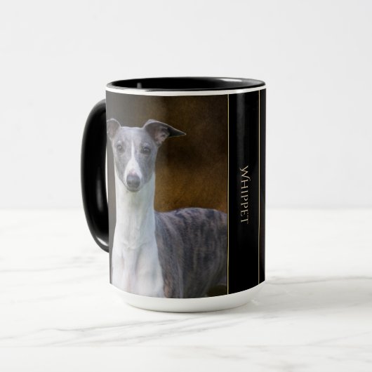 Whippet Tasse (Vorderseite Links)