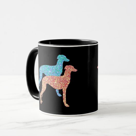 Whippet Tasse (Vorderseite Links)