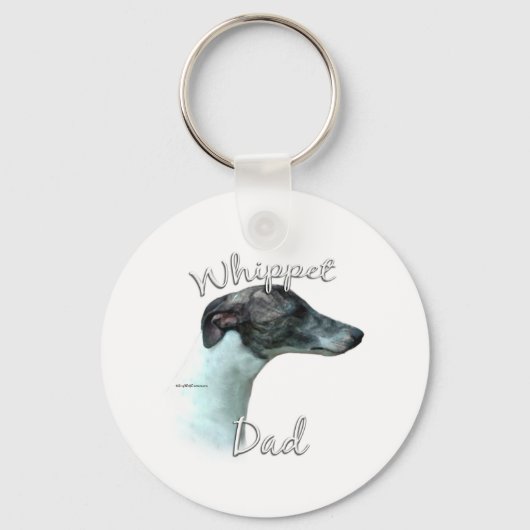 Whippet Vater 2 Schlüsselanhänger (Vorderseite)