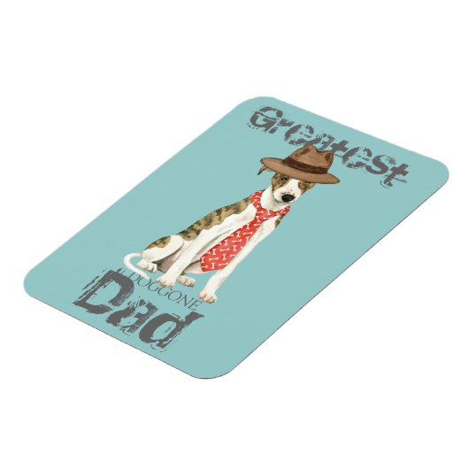 Whippet-Vater Magnet (Linke Seite)