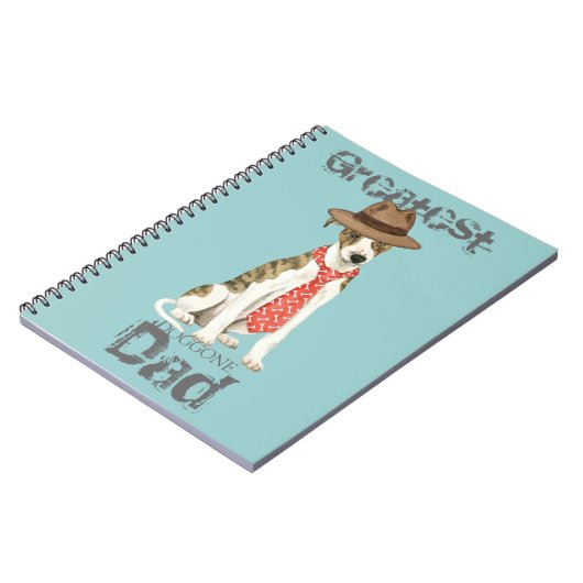 Whippet-Vater Notizblock (Linke Seite)