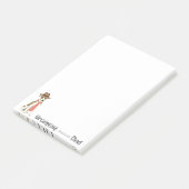 Whippet-Vater Post-it Klebezettel (angewinkelt)