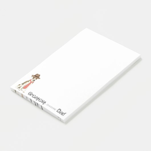 Whippet-Vater Post-it Klebezettel (angewinkelt)