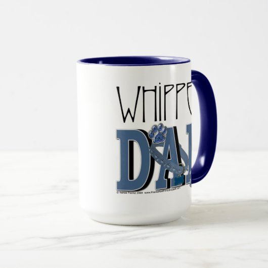 Whippet VATER Tasse (VorderseiteRechts)