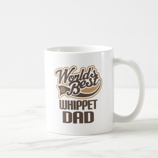 Whippet Vater (Welten am besten) Kaffeetasse (Rechts)