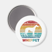 Whippet Vintage Magnet (Vorderseite/Rückseite)