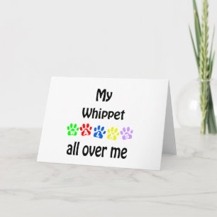 Whippet Walks Design Feiertagskarte