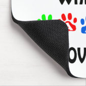 Whippet Walks Design Mousepad (Ecke)