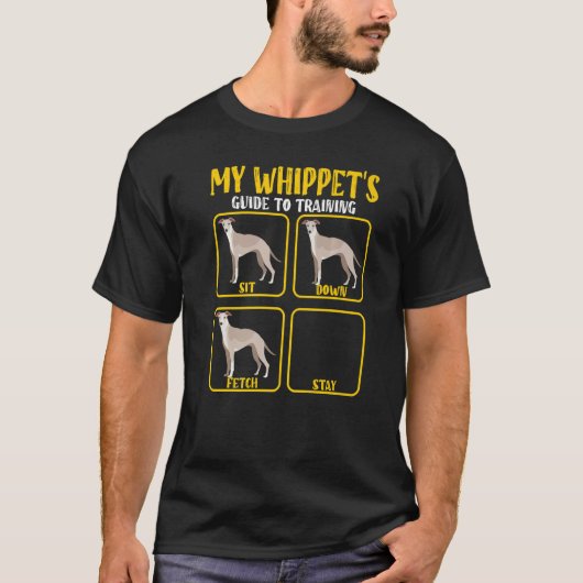 Whippet Whippet Hund Trainingsleiter für Whippet m T-Shirt (Vorderseite)