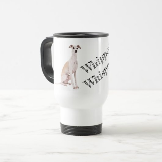 Whippet Whisperer Travel Mug Reisebecher (Vorderseite Links)