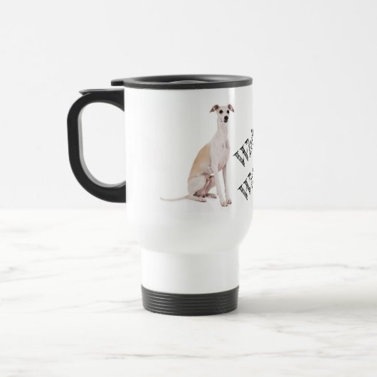Whippet Whisperer Travel Mug Reisebecher (Links)