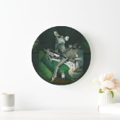 Whippet With Mice And Birds Wall Clock Große Wanduhr (Zuhause)