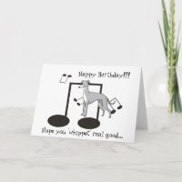 Whippet Wortspiel - Gruß-Karte