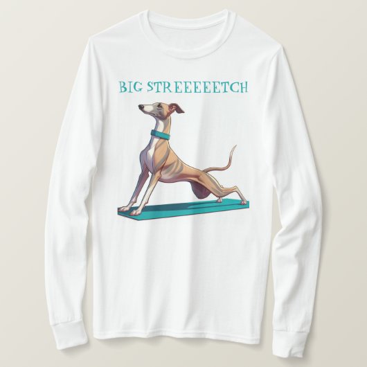 Whippet Yoga T-Shirt (Design vorne)