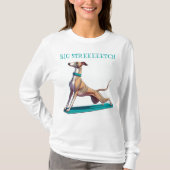 Whippet Yoga T-Shirt (Vorderseite)