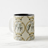 Whippets-Becher Zweifarbige Tasse (Vorderseite Links)